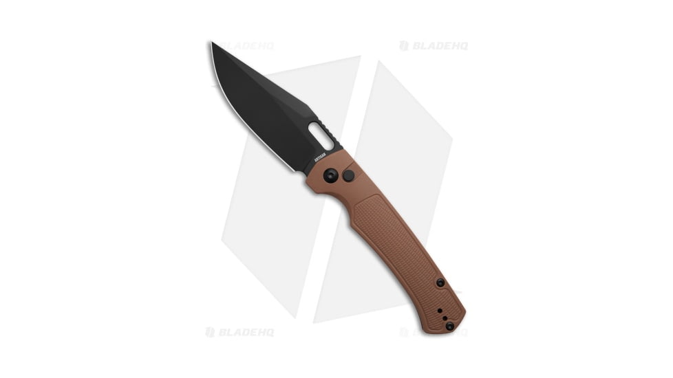 Artisan Cutlery BHQ Exclusive Revel Chocolate FRN Folding Knife, 3.54in, AR-RPM9, Clip Point Blade, Brown Handle, Black/Brown, 8.07in, BHQ-216614