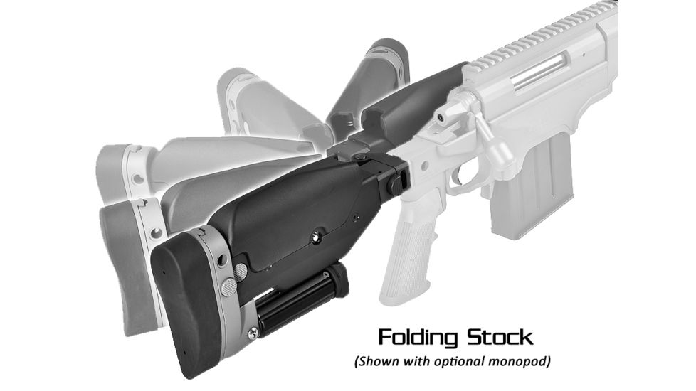 Ashbury Precision Ordnance SABER Alloy SuperSport MOD-1 Series Folding Rifle Chassis, RSA-A3, Remington 700 Short Action, Right Hand, 10-Round Magazine, Black 060-03V-0015-00 BLK
