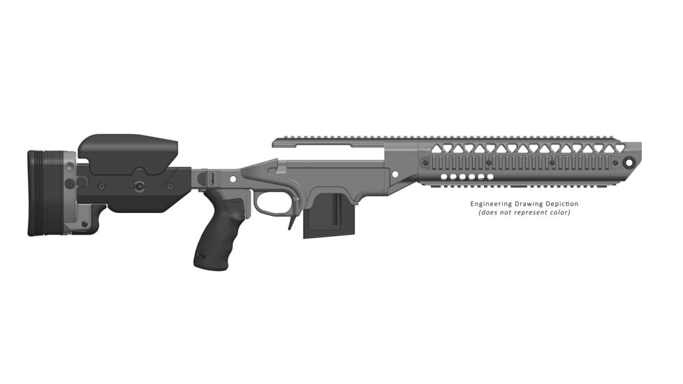 Ashbury Precision Ordnance SABER Alloy SuperSport MOD-1 Series Folding Rifle Chassis, RSA-A3, Remington 700 Short Action, Right Hand, 10-Round Magazine, Black 060-03V-0015-00 BLK