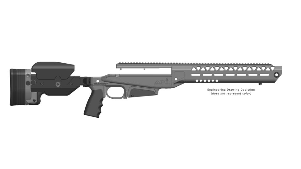 Ashbury Precision Ordnance SABER Alloy SuperSport MOD-1 Series Folding Rifle Chassis, SKO-42A1, Sako TRG-42, Long Action, Right Hand, No Magazine, Flat Dark Earth, 060-03V-0026-00 FDE-0RD