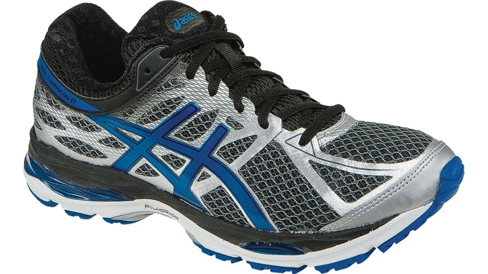 Asics Gel-Cumulus 17 Road Running Shoe - Men's-Grey/Blue/Black-10 US-Medium