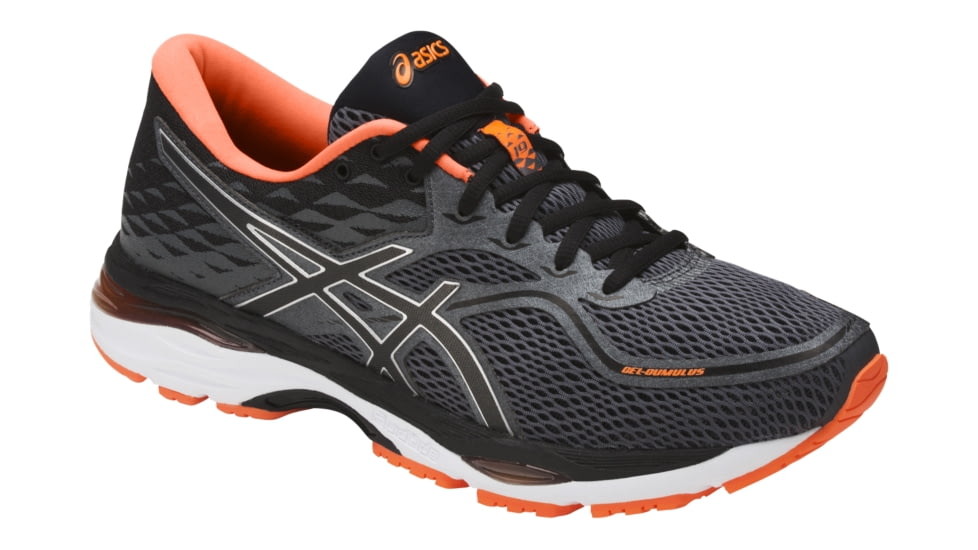 Asics GEL-Cumulus 19 Road Running Shoes - Men's, Carbon/Black/Hot Orange, Medium, 10 US T7B3N.9790-10