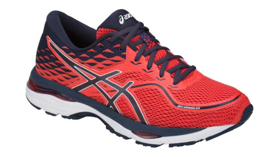 Asics GEL-Cumulus 19 Road Running Shoes - Men's, Coralicious/Dark Blue/Dark Blue, Medium, 10 US T7B3N.3049-10