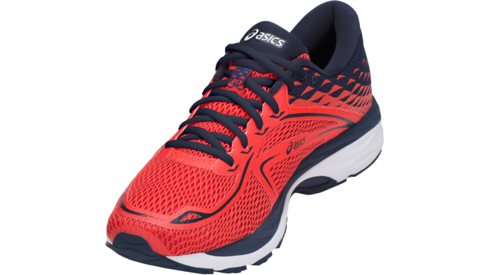 Asics GEL-Cumulus 19 Road Running Shoes - Men's, Coralicious/Dark Blue/Dark Blue, Medium, 10 US T7B3N.3049-10