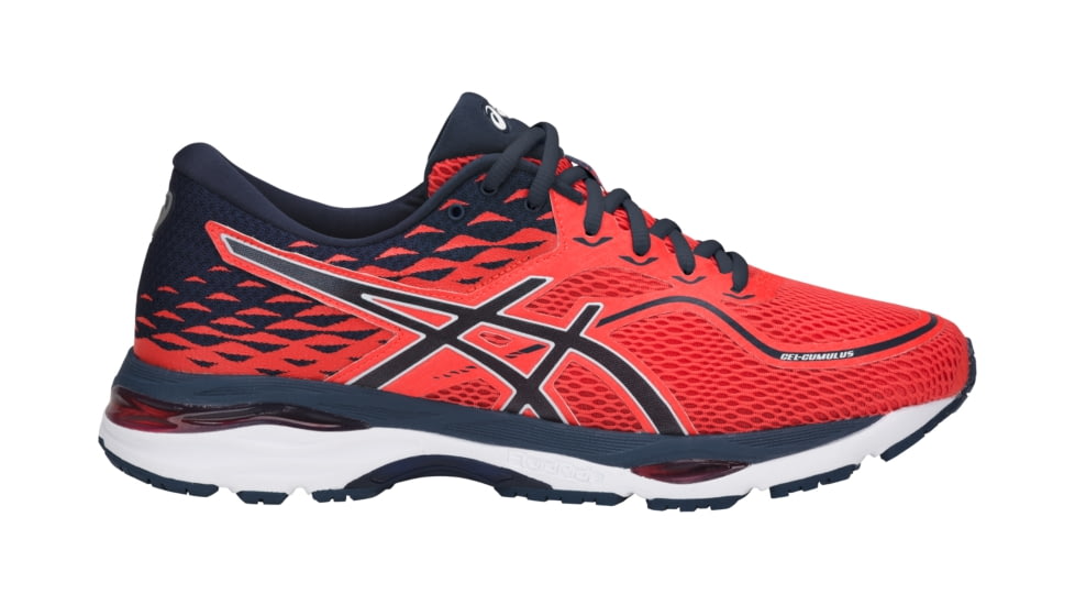 Asics GEL-Cumulus 19 Road Running Shoes - Men's, Coralicious/Dark Blue/Dark Blue, Medium, 10 US T7B3N.3049-10