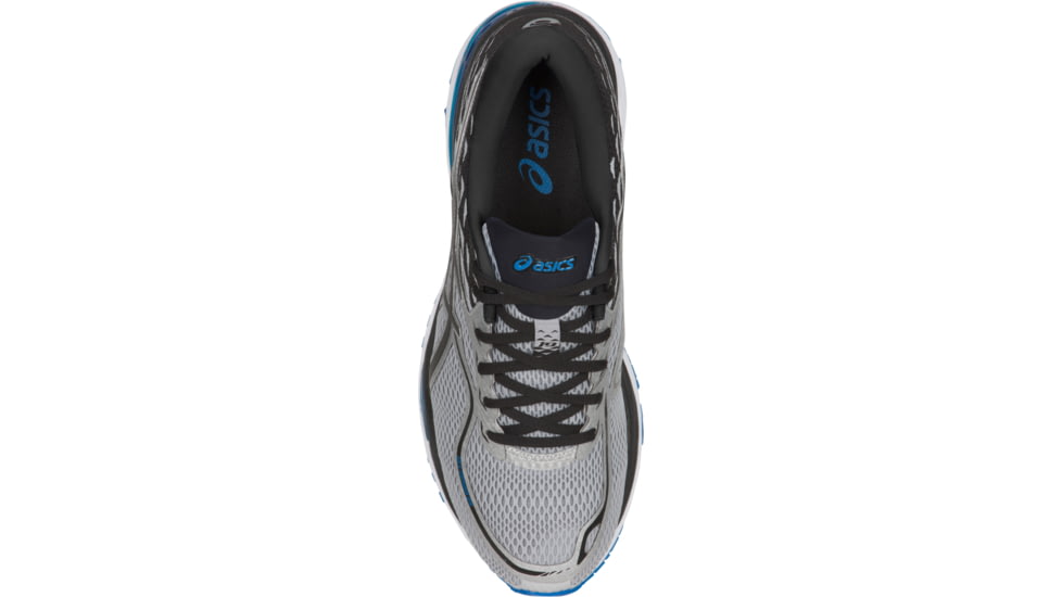 Asics GEL-Cumulus 19 Road Running Shoes - Men's, Grey/Black/Directoire Blue, Extra Wide, 10 US T7C0N.9690-10