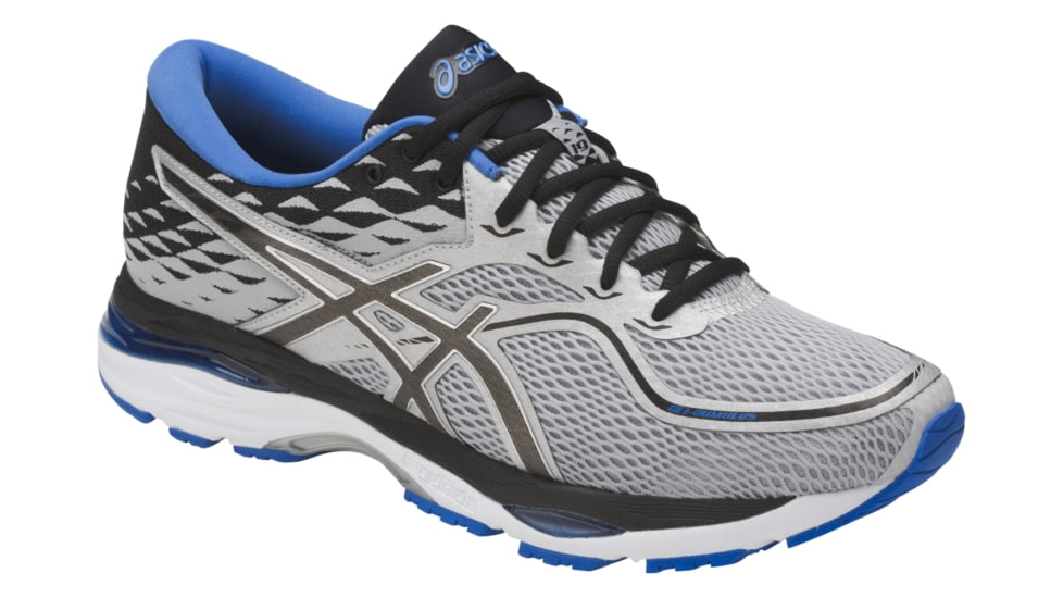 Asics GEL-Cumulus 19 Road Running Shoes - Men's, Grey/Black/Directoire Blue, Wide, 10 US T7B4N.9690-10