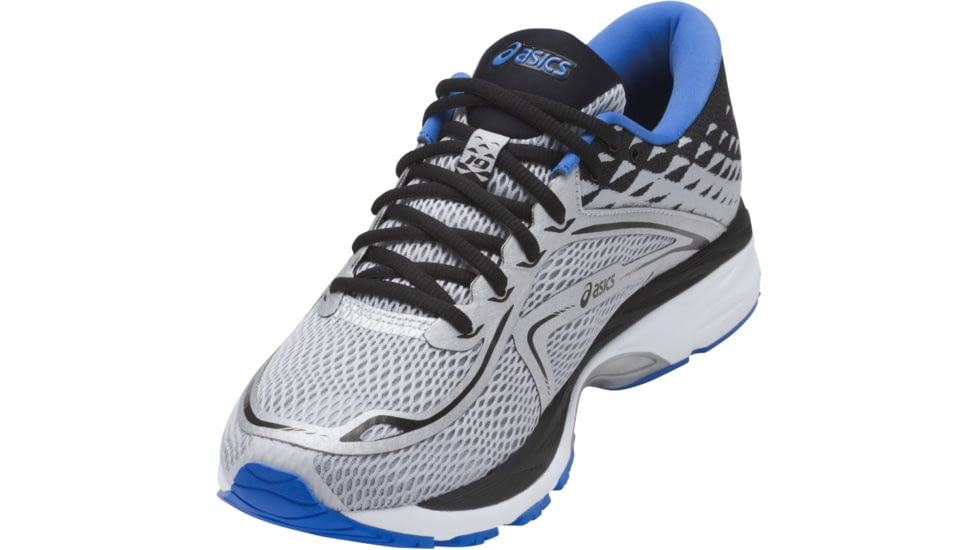 Asics GEL-Cumulus 19 Road Running Shoes - Men's, Grey/Black/Directoire Blue, Wide, 10 US T7B4N.9690-10