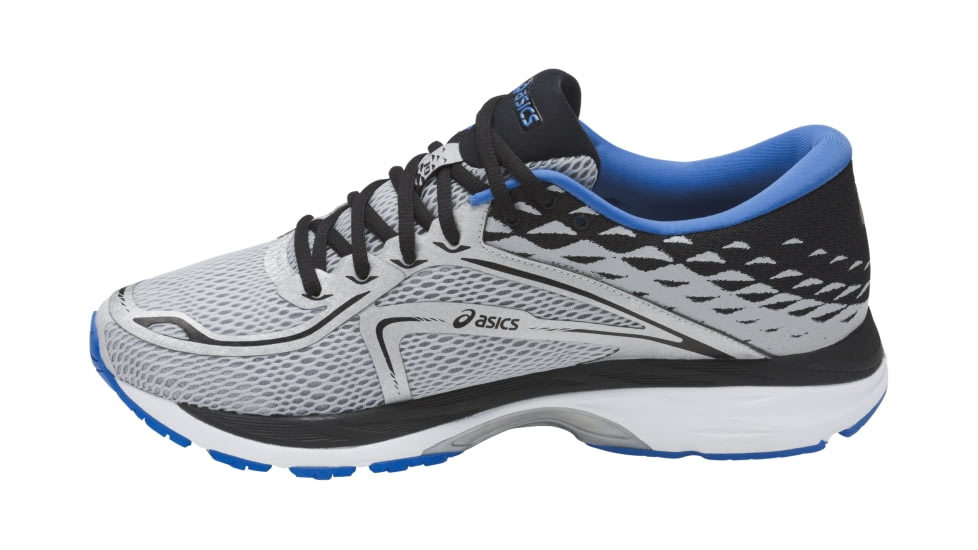 Asics GEL-Cumulus 19 Road Running Shoes - Men's, Grey/Black/Directoire Blue, Wide, 10 US T7B4N.9690-10