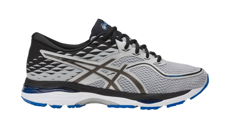 Asics GEL-Cumulus 19 Road Running Shoes - Men's, Grey/Black/Directoire Blue, Wide, 10 US T7B4N.9690-10
