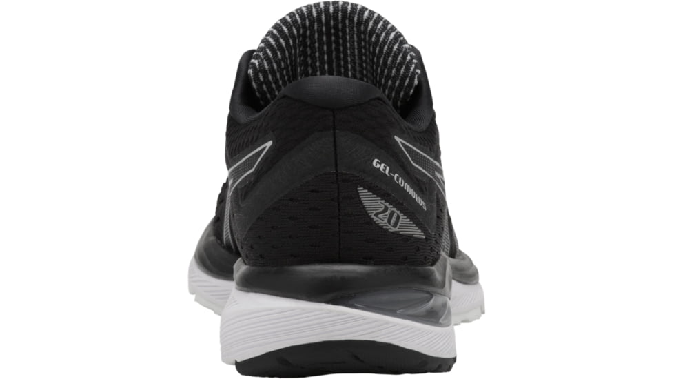 Asics GEL-Cumulus 20 - Womens, Black/White, 9.5, Medium, 1012A008.021-9.5