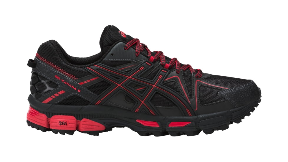 Asics GEL-Kahana 8 Trail Running Shoes - Men's, Black/Classic Red/Phantom, Medium, 10 US T6L0N.9023-10