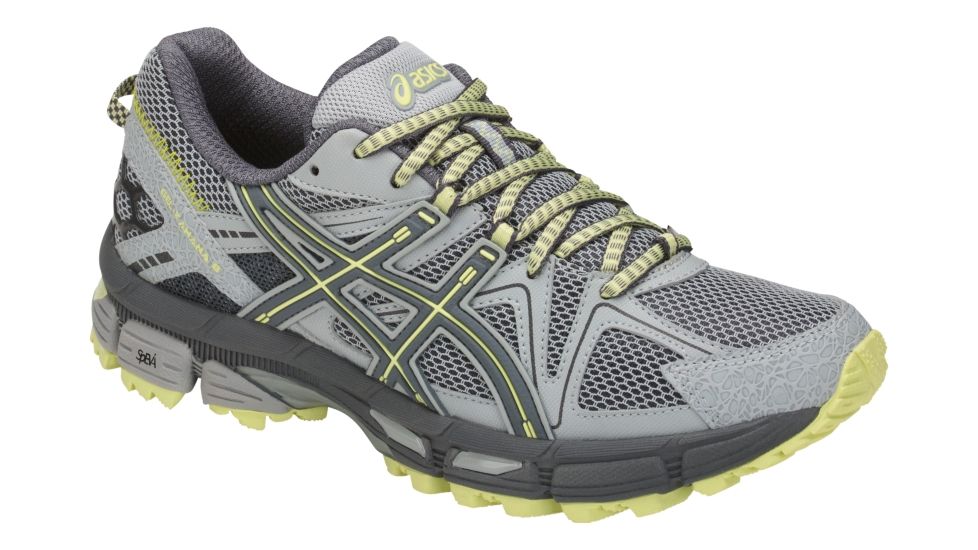 Asics GEL-Kahana 8 Trail Running Shoes - Women's, Mid Grey/Carbon/Limelight, Medium, 7.5 US T6L5N.9697-7.5