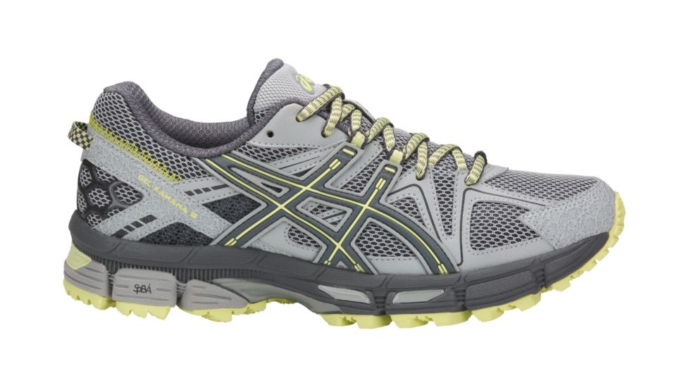 Asics GEL-Kahana 8 Trail Running Shoes - Women's, Mid Grey/Carbon/Limelight, Medium, 7.5 US T6L5N.9697-7.5