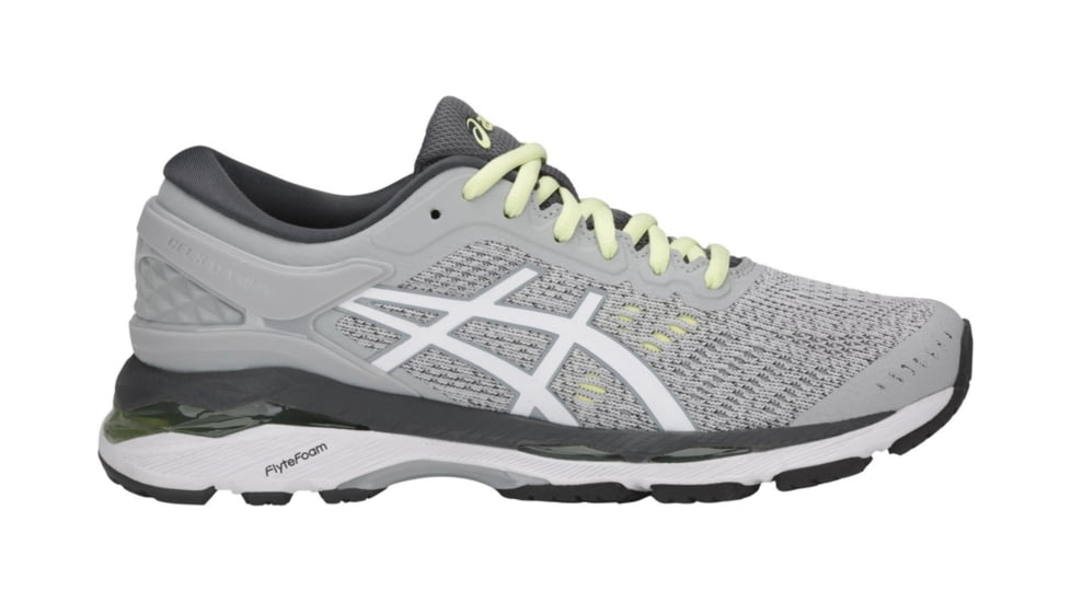 Asics GEL-Kayano 24 Road Running Shoes - Women's, Glacier Grey/White/Carbon, Medium, 10 US T799N.9601-10