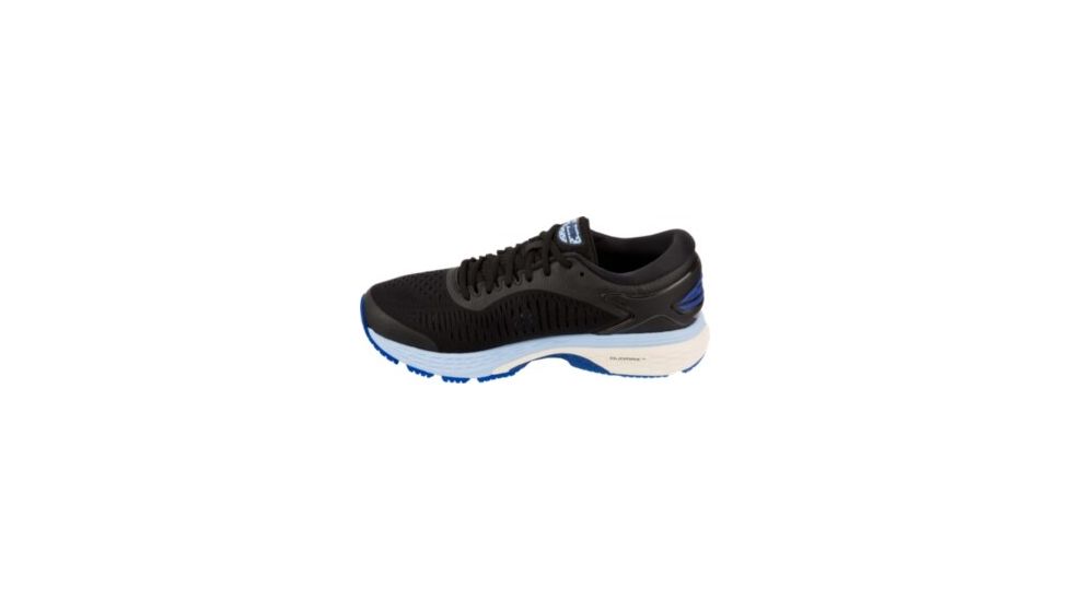 Asics GEL-Kayano 25 Road Running Shoes - Womens, Black/ASICS Blue, Medium, 7 US, 1012A026.001-7