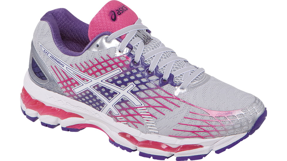Asics Gel-Nimbus 17 Road Running Shoe - Women's-Lightning/White/Pink-Medium-6.5 US