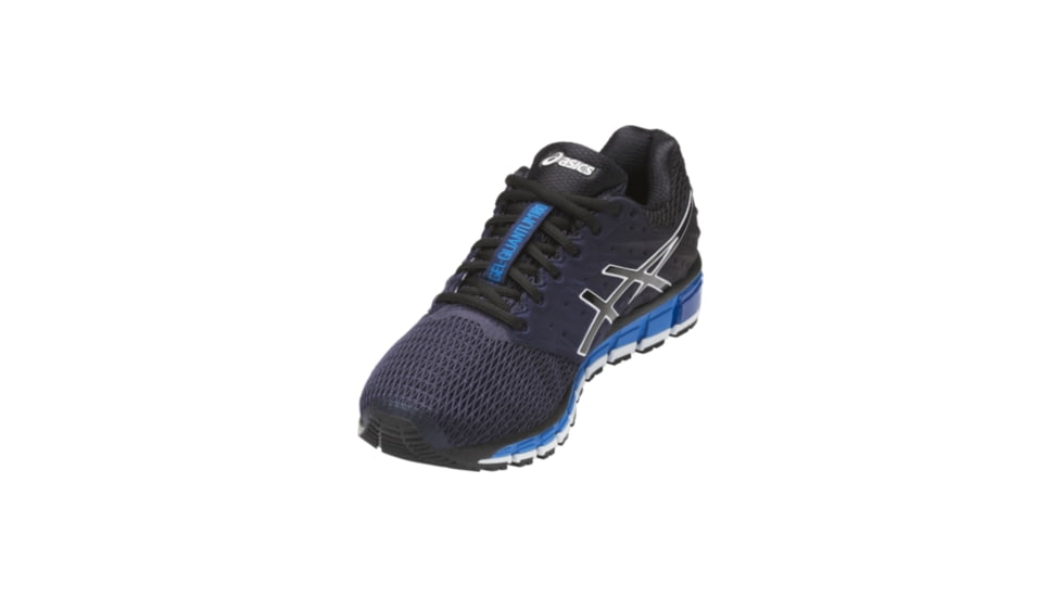 Asics Gel-Quantum 180 2 Road Running Shoe - Mens-Peacoat/Black/Directorie Blue-Medium-11