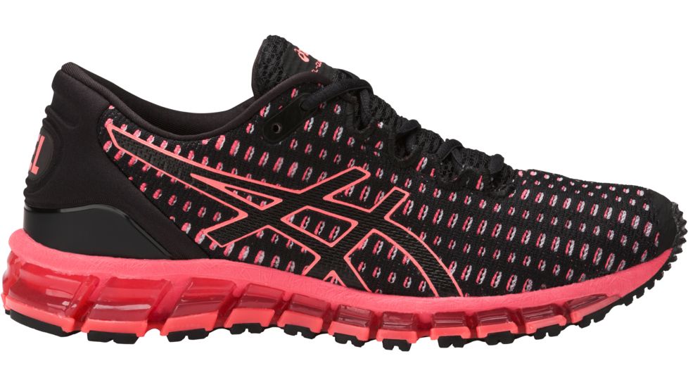 Asics Gel-Quantum 360 Shift Road Running Shoe - Women's-Black/Flash Coral/Black-Medium-6