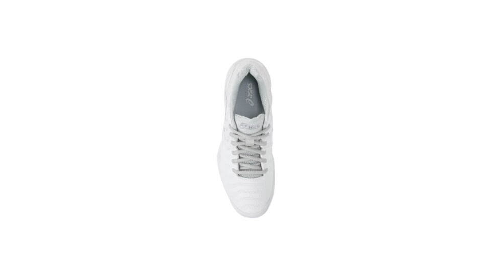 Asics GEL-Resolution 7 Clay Court Road Running Shoes - Womens, White/Silver, Medium, 6.5 US, E752Y.0193-6.5