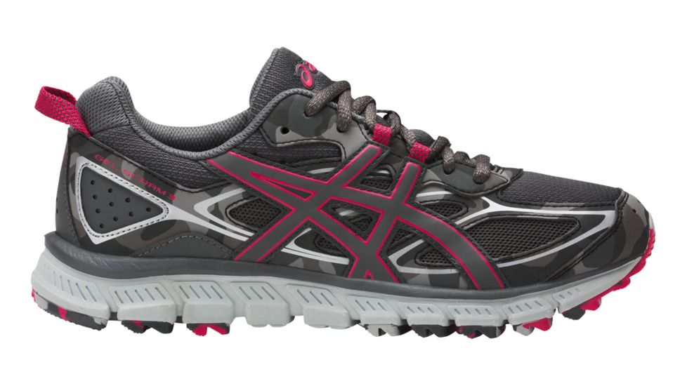Asics Gel-Scram 3 Trail Running Shoe - Women's-Carbon/Carbon/Cosmo Pink-Medium-6
