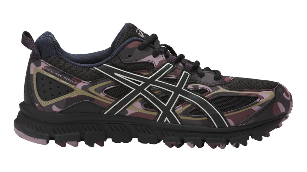 Asics Gel-Scram 3 Trail Running Shoe - Women's-Phantom/Phantom/Eggplant-Medium-7.5