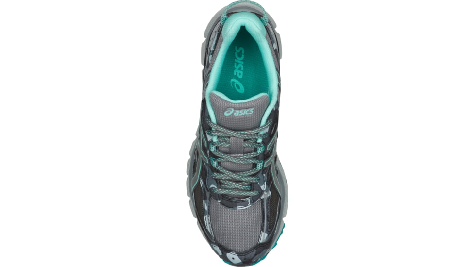 Asics GEL-Scram 3 Trail Running Shoes - Women's, Stone Grey/Silver/Aruba Blue, Medium, 6.5 US T6K7N.1193-6.5