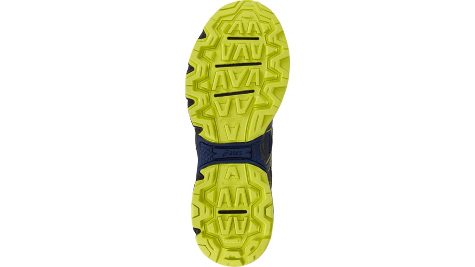 Asics GEL-Venture 6 Trail Running Shoes - Men's, Indigo Blue/Black/Energy Green, Extra Wide, 10 US T7G3N.4990-10