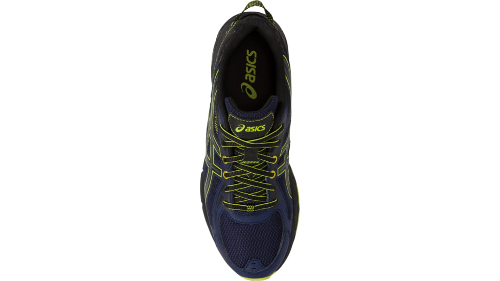 Asics GEL-Venture 6 Trail Running Shoes - Men's, Indigo Blue/Black/Energy Green, Extra Wide, 10 US T7G3N.4990-10