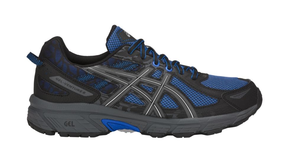 Asics GEL-Venture 6 Trail Running Shoes - Men's, Victoria Blue/Victoria Blue/Black, Medium, 10 US T7G1N.4545-10