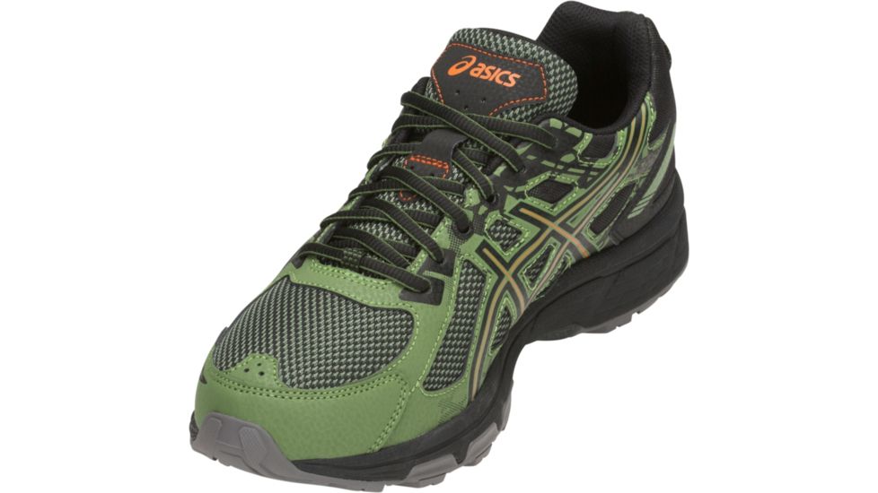Asics GEL-Venture 6 Trail Running Shoes - Mens, Cedar Green/Lava Orange, Medium, 11 US, T7G1N.300-11