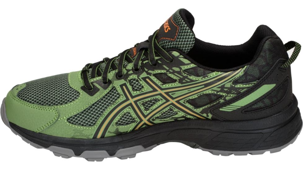 Asics GEL-Venture 6 Trail Running Shoes - Mens, Cedar Green/Lava Orange, Medium, 11 US, T7G1N.300-11