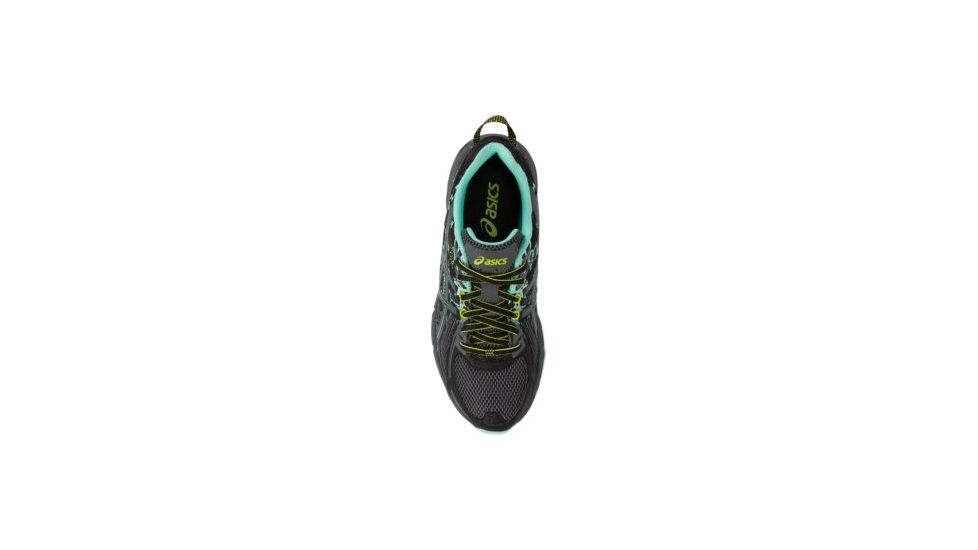 Asics GEL-Venture 6 Trail Running Shoes - Womens, Black/Carbon/Neon Lime, Wide, 6.5 US, T7G7N.9097-6.5
