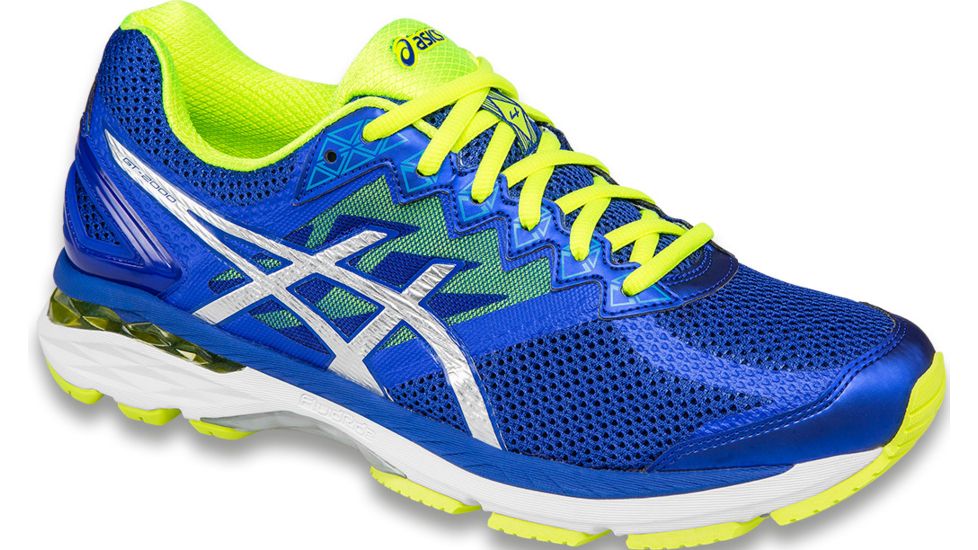 Asics GT-2000 4 Trail Running Shoe - Men's- Blue/Silver/Flash Yellow-Medium-9.5