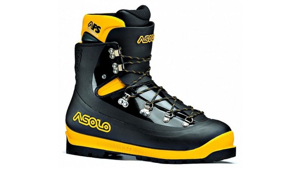 Asolo AFS 8000 Mountaineering Shoe - Mens, Black/Yellow, 9 0M4002    0056200090