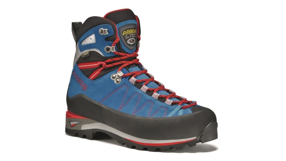 Asolo ELBRUS Mountaineering Shoe - Mens, Blue/Astor Silver, 10.5 A01028    0018200105