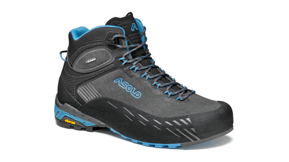Asolo Eldo Mid LTH GV Approach Shoes - Mens, Graphite/Blue Moon, 6, A01057-939-060