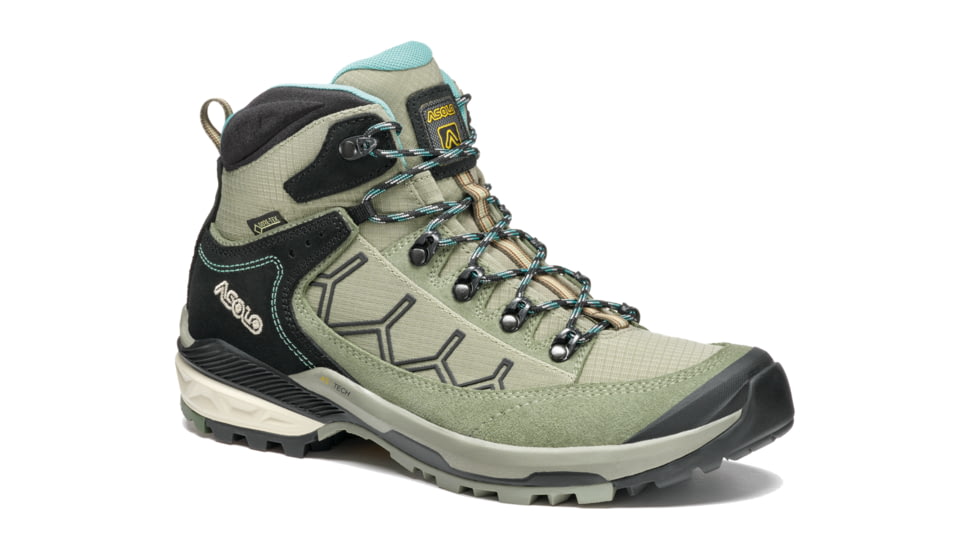 Asolo Falcon EVO GV ML Hiking Boots - Womens, Dry Weeds/Aqua Green, 9.5, A40063-112-095