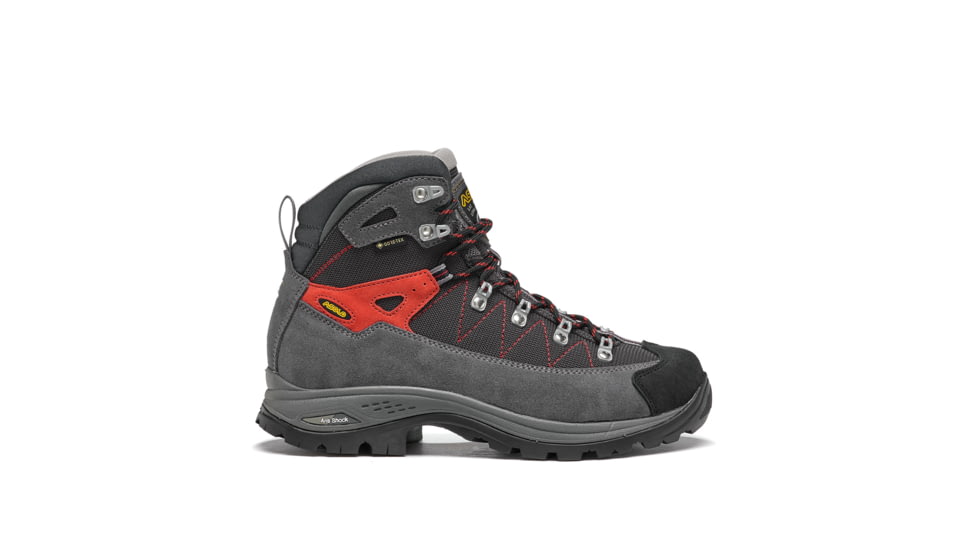 Asolo Finder GV ML Boots - Womens, Grey/Gunmetal/Poppy Red, 10, A23103-043-100
