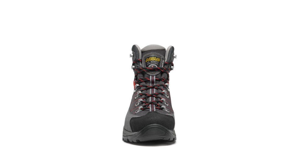 Asolo Finder GV ML Boots - Womens, Grey/Gunmetal/Poppy Red, 10, A23103-043-100