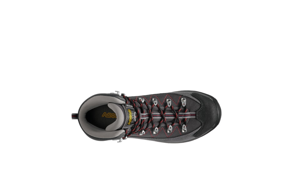 Asolo Finder GV ML Boots - Womens, Grey/Gunmetal/Poppy Red, 10, A23103-043-100