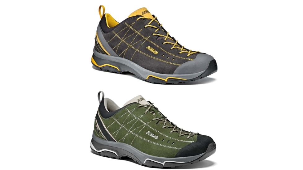 Asolo Nucleon GV - Men's, Graphite/Yellow, Rifle Green/Silver