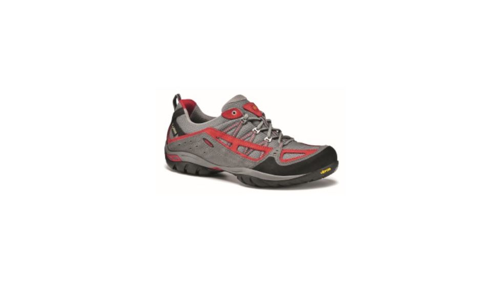 Asolo Plasmic Hiking Shoe - Men's-Donkey/Fire Red-9 US