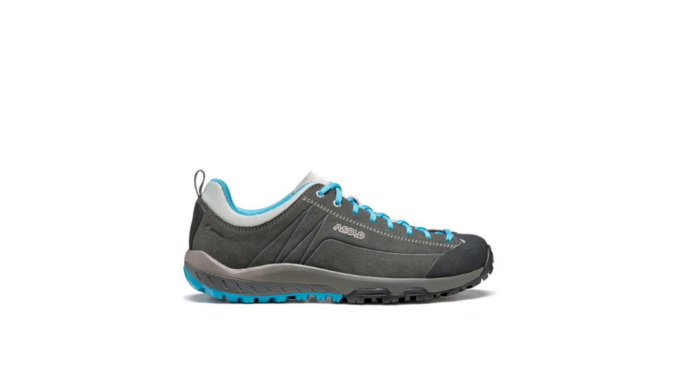Asolo Space GV ML Boots - Womens, Graphite/Cyan Blue, 8, A40505-873-080