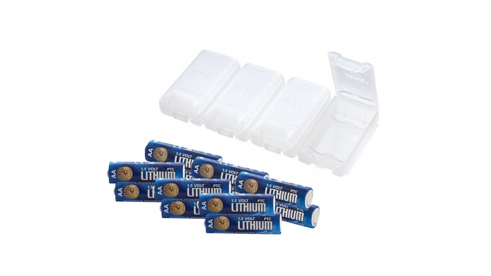 ASP AA Lithium Batteries 12 Pack and Link Case 3030