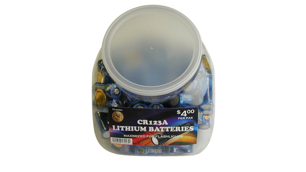 ASP Battery Case w/ 100 CR123A Batteries, Clear 81923