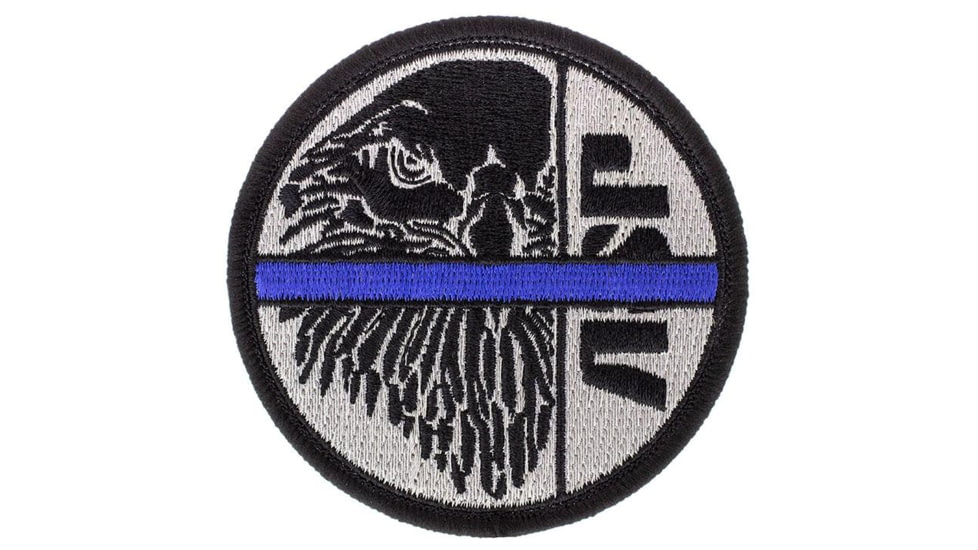 ASP Blue Line Patches, Black/Silver, 59138