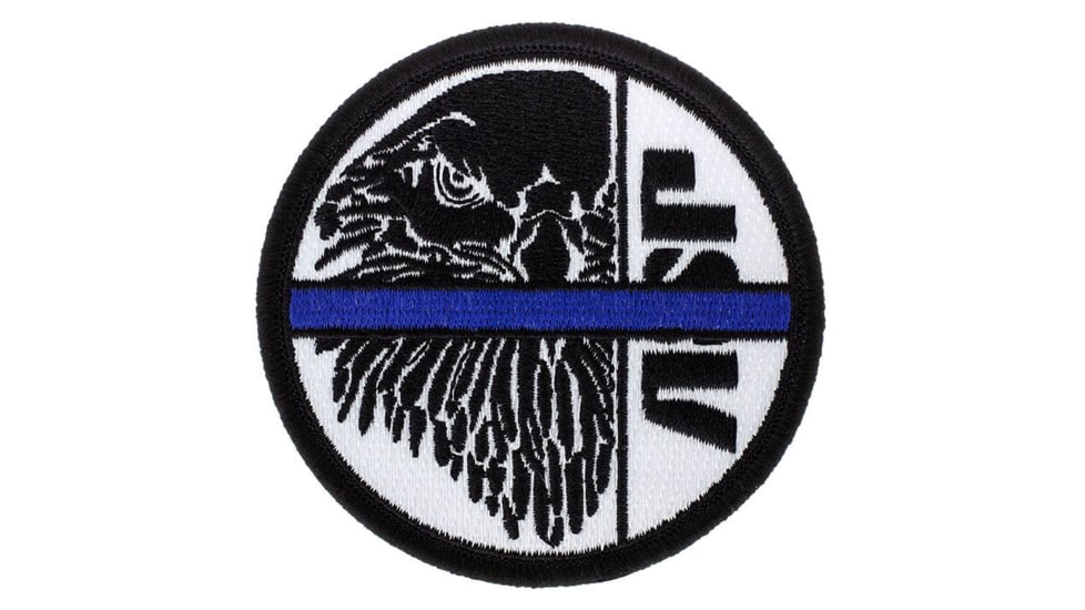 ASP Blue Line Patches, Black/White, 59137