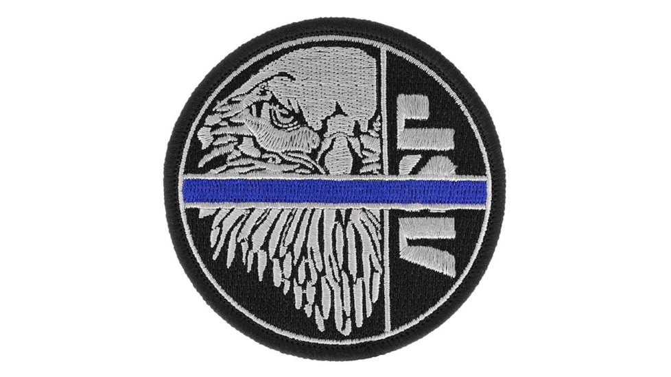 ASP Blue Line Patches, Silver, 59136