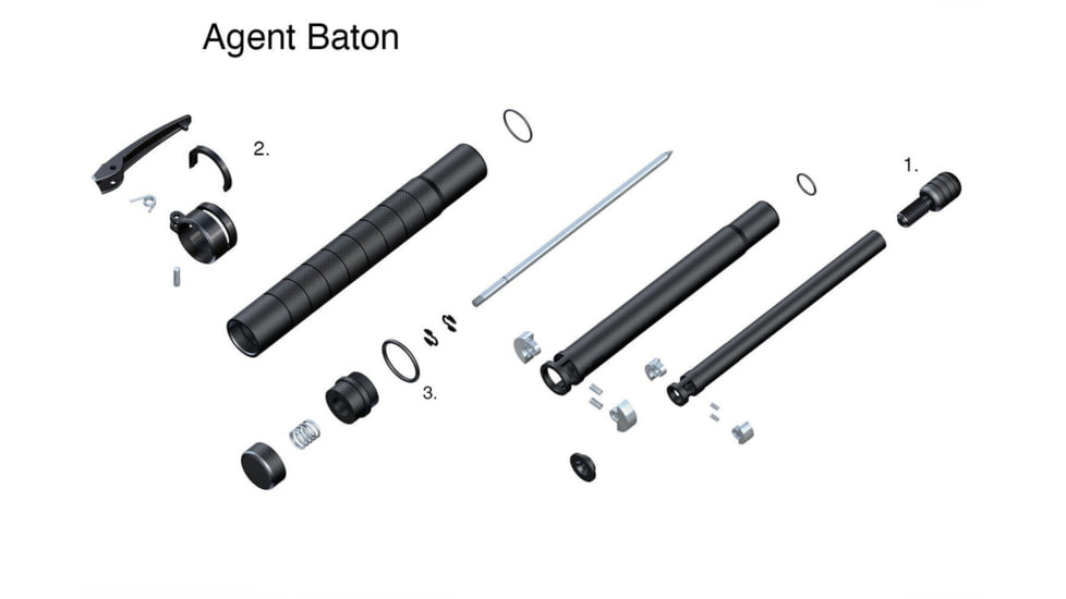 Asp&amp;Comma; Inc. Concealable Baton Parts, concealable-baton-parts